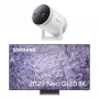 SAMSUNG QE75QN800CTXXU 75" Smart 8K TV & The Freestyle SP-LSP3BLAXXU Smart TV Projector Bundle