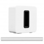 SONOS Arc Sound Bar & SUB (Gen 3) Wireless Subwoofer Bundle - White