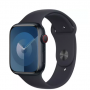 APPLE Watch Series 9 Cellular - 45 mm Midnight Aluminium Steel Case with Midnight Sports Band, M/L