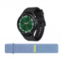 SAMSUNG Galaxy Watch6 Classic BT (Black, 47 mm) & Additional Fabric Band (Blue, M/L) Bundle