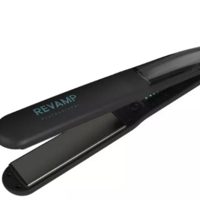 REVAMP Progloss Steamcare Hair Straightener – Black