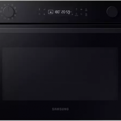 SAMSUNG Bespoke Series 4 NQ5B4553FBK/U4 Built-in Compact Combination Microwave – Black Glass