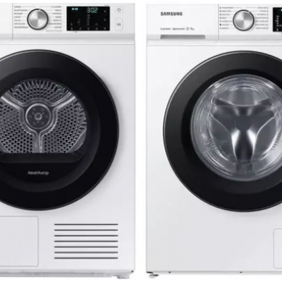 SAMSUNG WW11BBA046AW/EU 11 kg Washing Machine & DV90BBA245AW/EU 9 kg Heat Pump Tumble Dryer Bundle